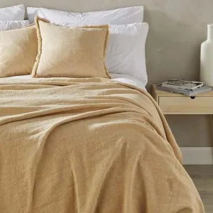 Natural Linen & Cotton Throw