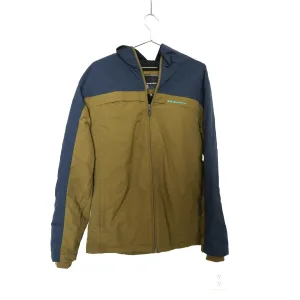"Retail" Oakley 100% Nylon Full Zip Windbreaker Jacket Navy Blue/Brown Large Men's
