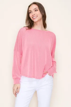 Ribbed Round Neck Top