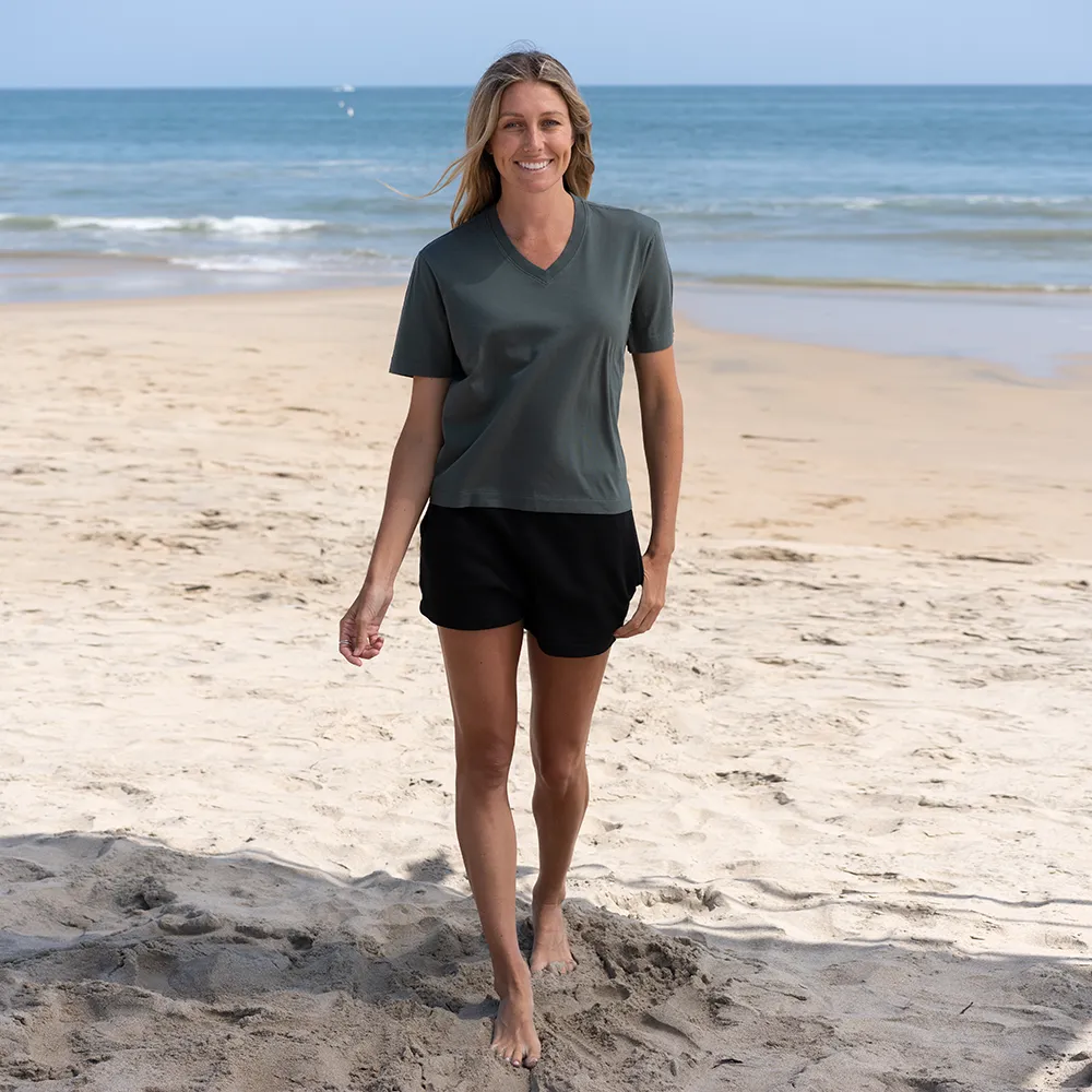 Short Box Tee V-neck