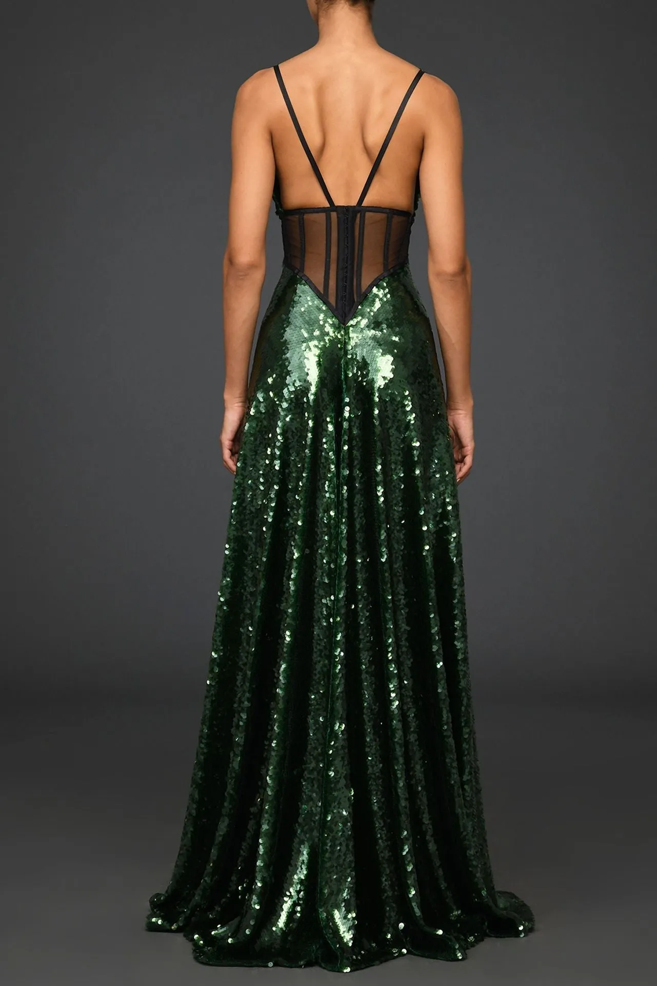 Sleeveless Sequin A-line Dress