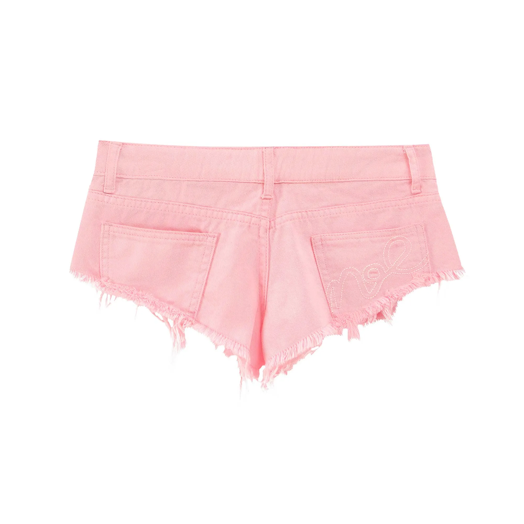 Slit Denim Hot Denim Shorts