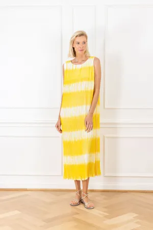 Sunshine Pleated Maxi A-line Dress