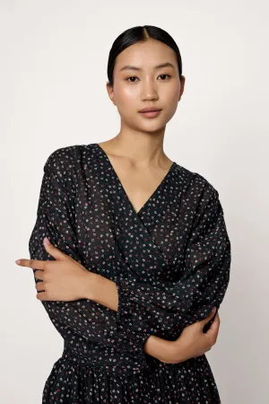 V-neck Wrap Blouse - Sample - S