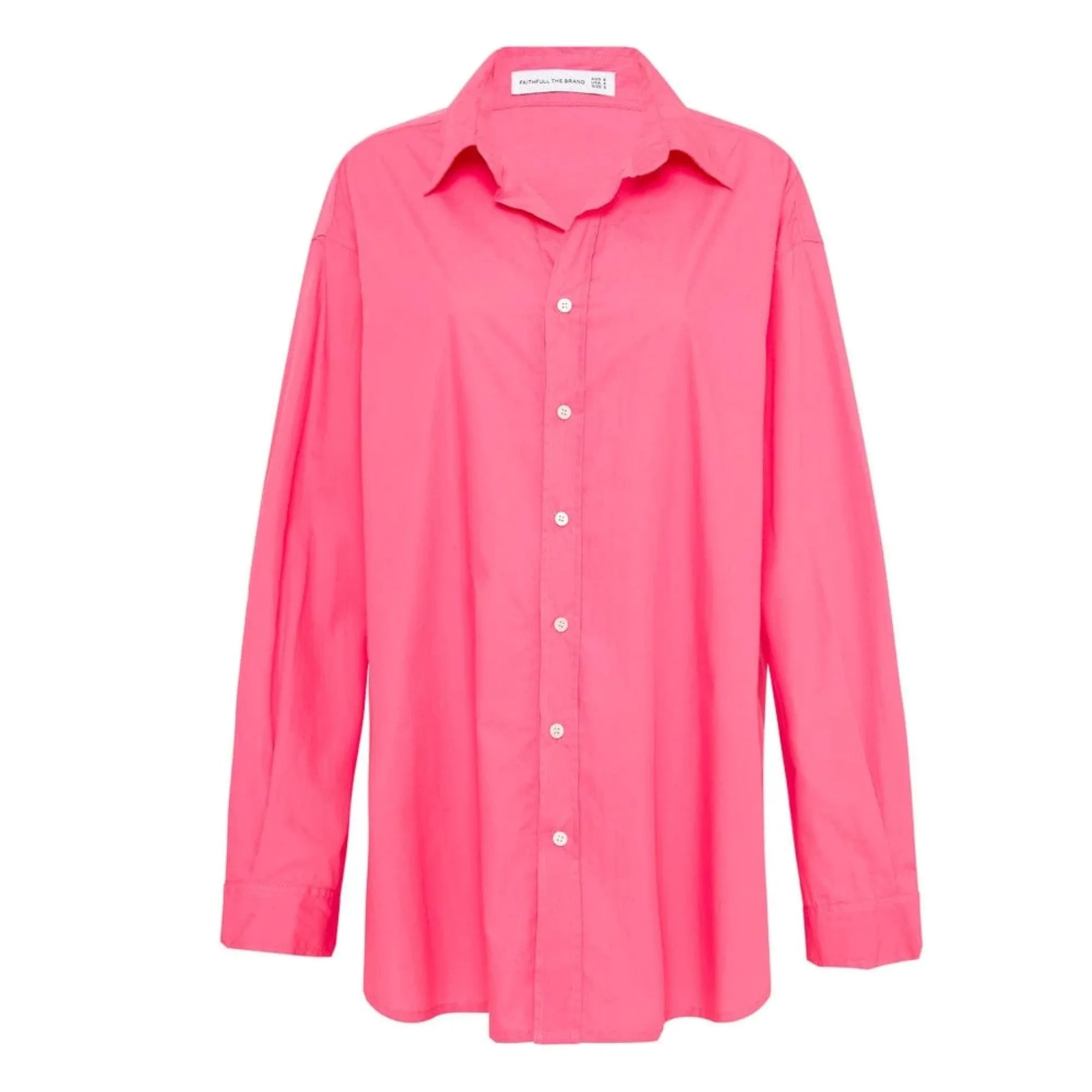 Vega Shirt Dress (Hot Pink)