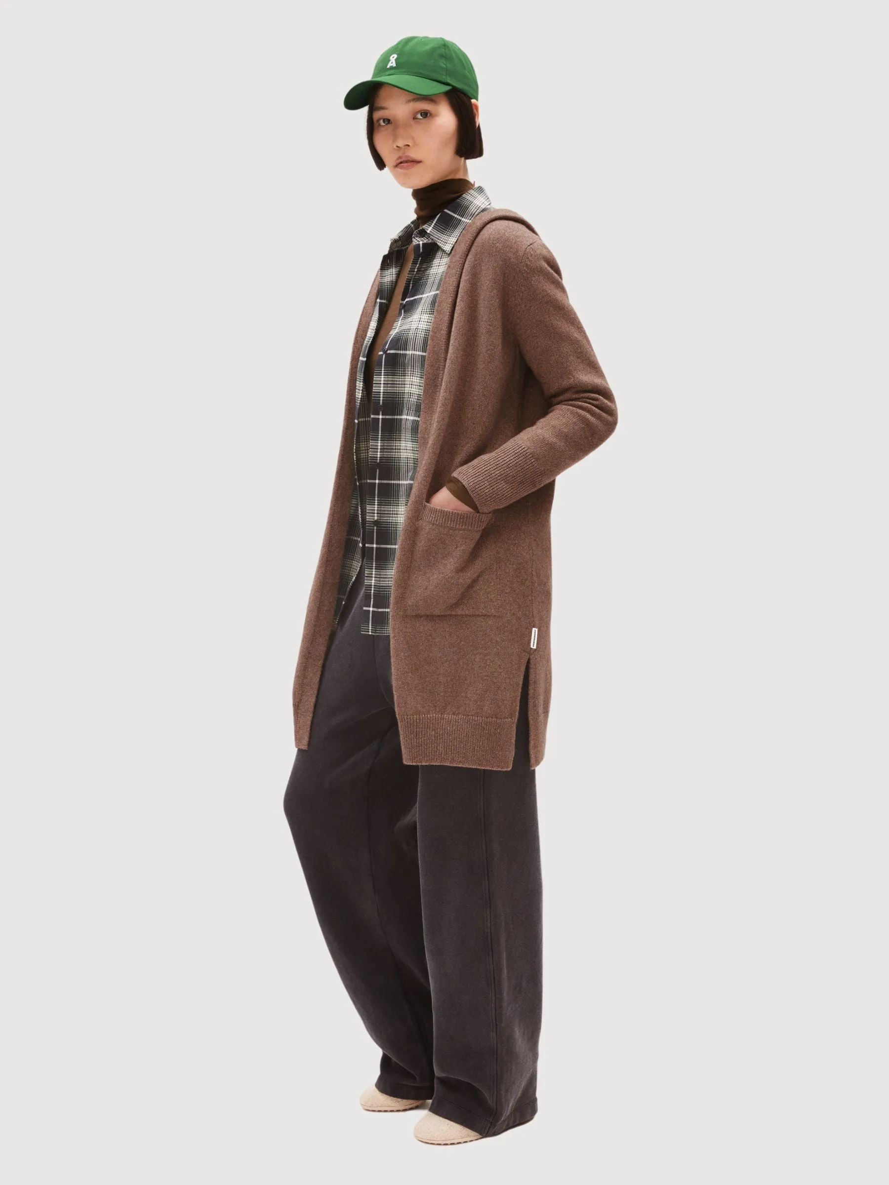 Warmaa Cinnamon dust melange Cardigan| Armedangels
