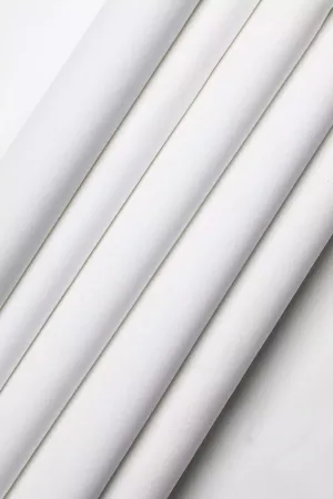 White Cotton Unstitched Fabric Suit